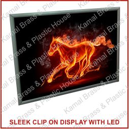 SS Acrylic ACP Cutting with Acrylic and LED Reception Sign Board Signage Translite Print Clip on Blockout